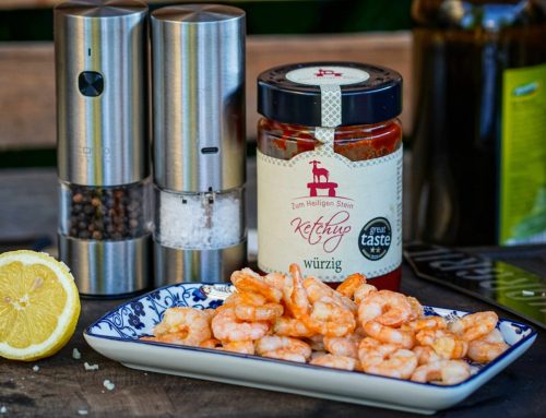 Garnelen Ketchup Sommer Pasta